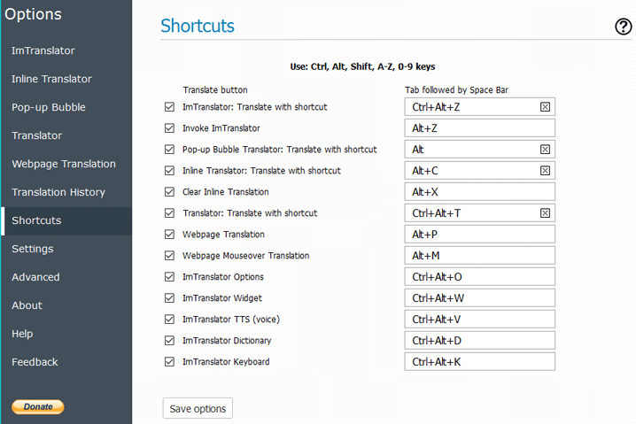 Shortcuts Shortcuts